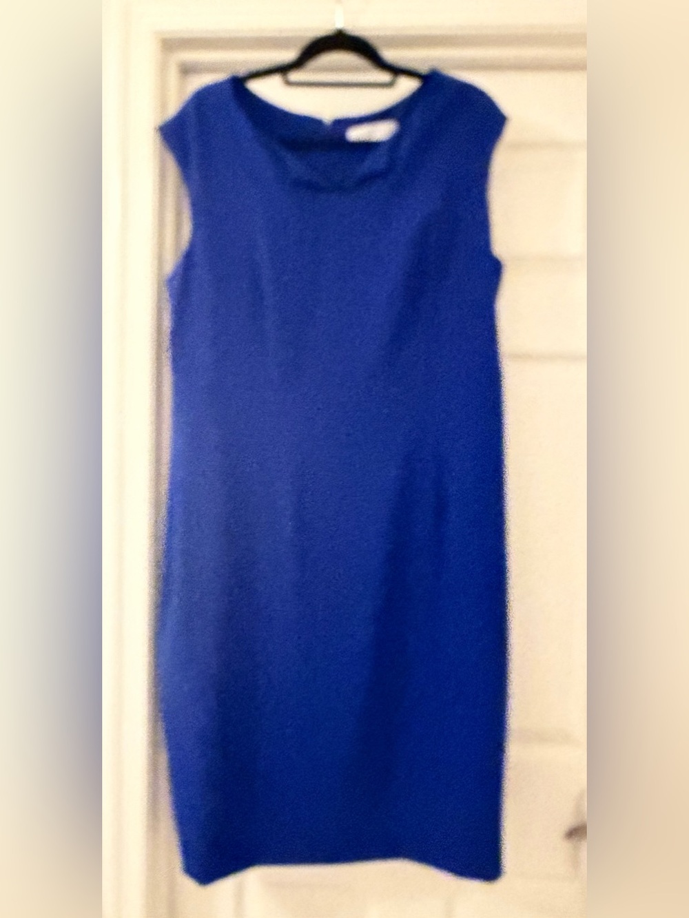 Kasper Bold Cobalt Sleeveless Sheath Dress